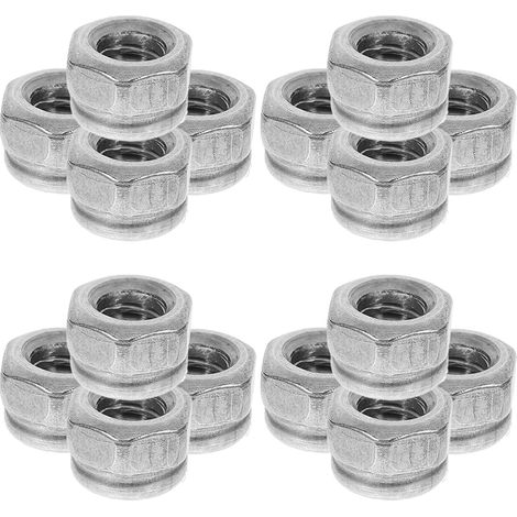 100 Pièces Écrou Frein M3 en Nylon Acier Inoxydable 304 (1/5)
