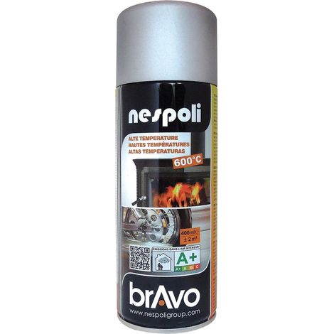 Peinture Aérosol Hautes Températures NESPOLI - Aluminium (180603) 0,4 L (1/5)