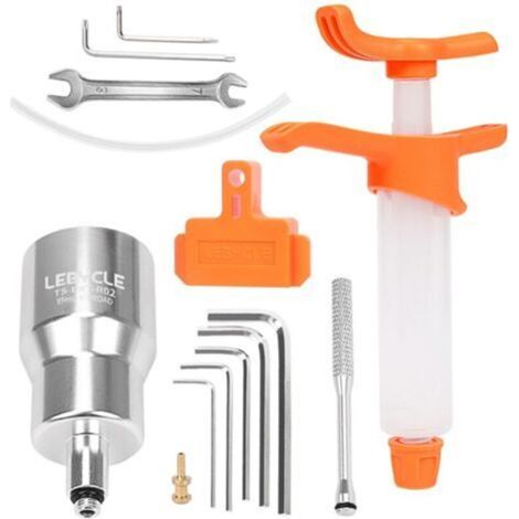 Entlüftungsset für Rennradbremsen – Aluminium, Öl inklusive, Spritze + Werkzeug – kompatibel mit Shimano R7000/R8000/R9200