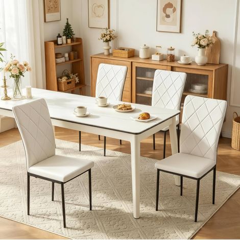 Sillas comedor ergonómicas 4 piezas metal OKMYHOME (1/5)