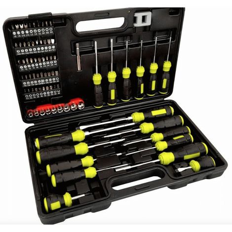 SET BUSSOLE CACCIAVITI CACCIAVITE INSERTI TAGLIO CROCE TORX Y U VALIGETTA 78 PZ