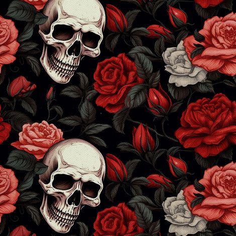 Tela Oxford decorativa para exteriores - Motivo de calavera I DX4744 (1/5)