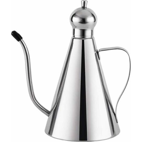 Anti-drip tin oil bottle/stainless steel olive oil dispenser with oil (500 ml) (1/5)