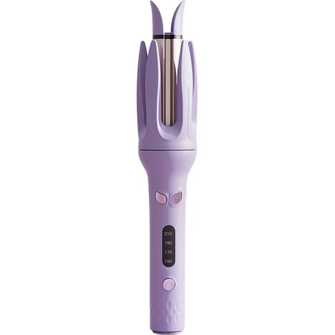 Rizador automático, rizador giratorio automático, cuatro ajustes de temperatura, rizador giratorio anti-enredos, color morado. (1/4)