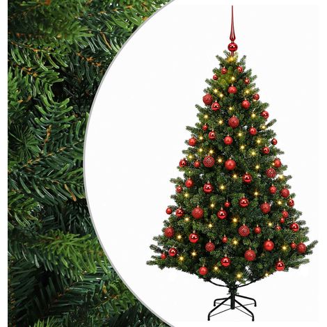 Albero di Natale Artificiale con Palline 210 cm 300 LED vidaXL (1/5)