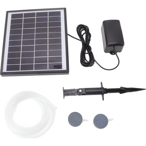 Pompe à oxygène solaire 10V 6W, antichoc, petite et légère, pour aquariums et piscines. (1/5)