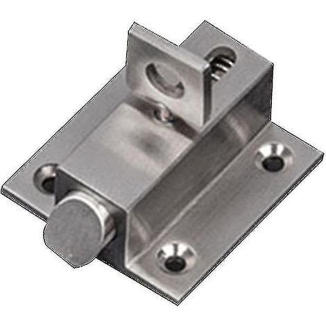 Ensemble de verrou de porte automatique de sécurité en acier inoxydable avec pêne à ressort et boucle (1/5)