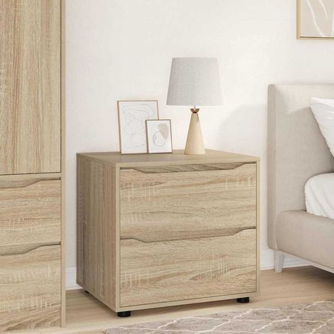 Storage Cabinet 60 x 48 x 57 cm Engineered Wood Sonoma Oak vidaXL