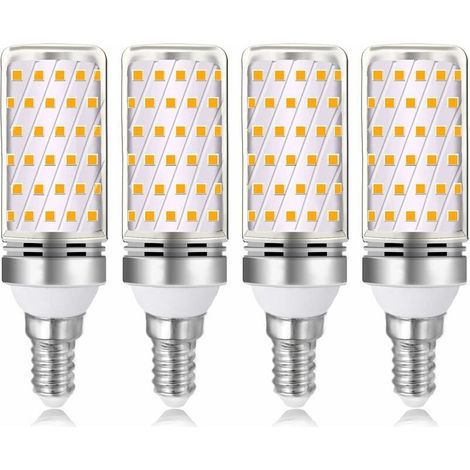 Ampoule E14 16W LED Blanc Chaud 3000K 1600lm, Équivalent Lampe Halogène E14 100W 120W, AC 230V, non-dimmable, 4pcs (1/5)