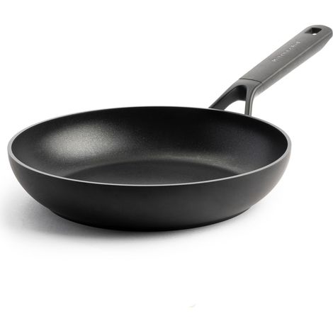 KitchenAid Classic Forged Aluminium Padella in Alluminio duro anodizzato, Senza PFAS, Ceramica antiaderente, 24 cm, Adatte a Tutti i Tipi di Fornelli, Induzione, Forno e Lavastoviglie, Nero (1/4)
