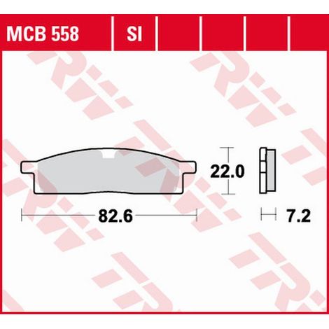 PASTILLAS DE FRENO TRW ZF KH119 SINTER OFFROAD YAMAHA DT 50 '98-, YZ 65 '18-, YZ 80 '86-'01, YZ 85 '02-, DELANTERAS