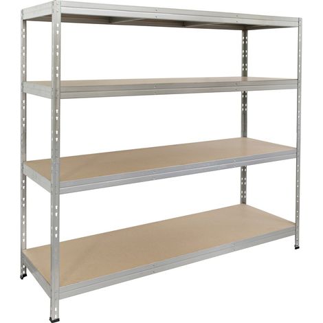 Rivet Metallsteckregal XXL 180 x 180 x 60 cm Lagerregal Schwerlastregal Regal (1/3)