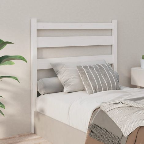 Cabecero de cama madera maciza de pino blanco 106x4x100 cm vidaXL (1/5)