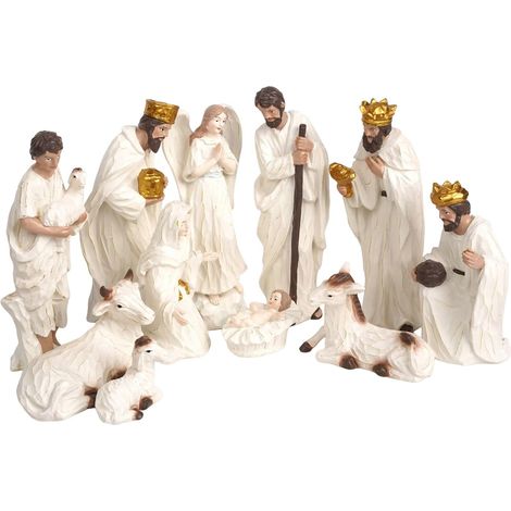 Petite Statue de la Sainte Famille - Décoration De Noël En Résine Pour (1/5)