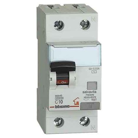 INTERRUTTORE MAGNETOTERMICO DIFFERENZIALE BTICINO 1P+N Corrente 32A - BTICINO
