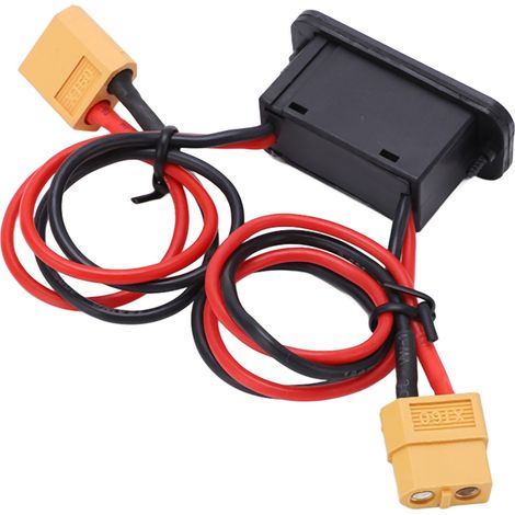 Interrupteur marche/arrêt à courant élevé pour avions radiocommandés avec connecteur XT60 (1/5)