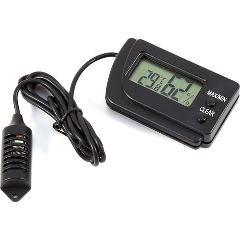 Mini thermomètre et hygromètre numérique pour incubateur, idéal pour les animaux de compagnie (chien, tortue), avec capteur d'œufs et de nidification. (1/5)