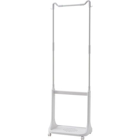 Porte-manteau Pivotant Design Moderne Grande Capacité en Tube Métallique PP ABS pour Salon Salle de Bain Chambre