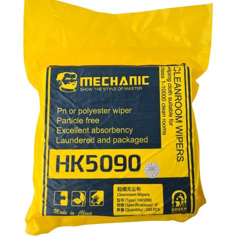 Salviettine antistatiche senza polvere per meccanici HK5090 20x20 cm, 100 pezzi. (1/2)