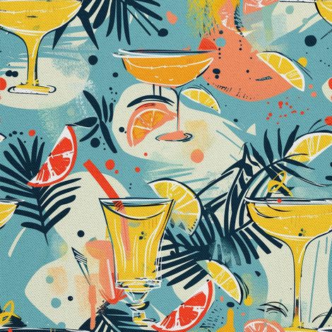 Outdoor Dekostoffe Oxford - Motiv Cocktail DX8404 (1/5)