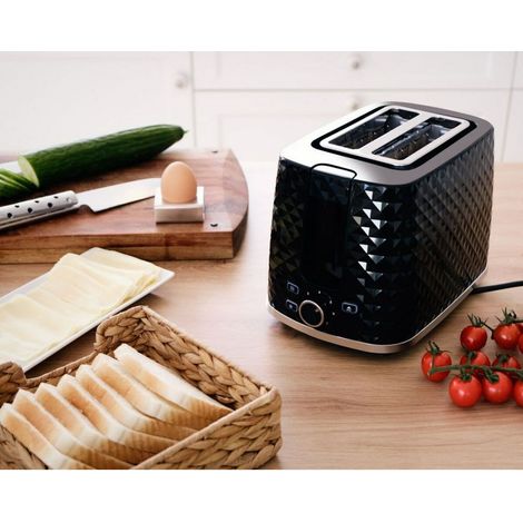 To280c eldom toaster tosti, bun rack, defrost system, black (1/5)