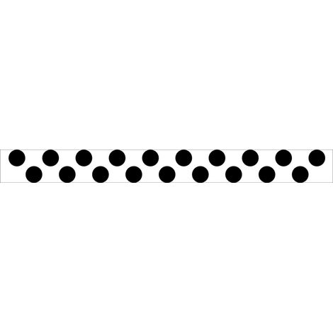 Lot 2 bandes 100mm x 1m - Double ronds Noir - 4640235