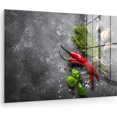 CUADRO DE METACRILATO Pimienta - Hierbas - Especias - Hormigón Pinturas 60x40 (1/5)