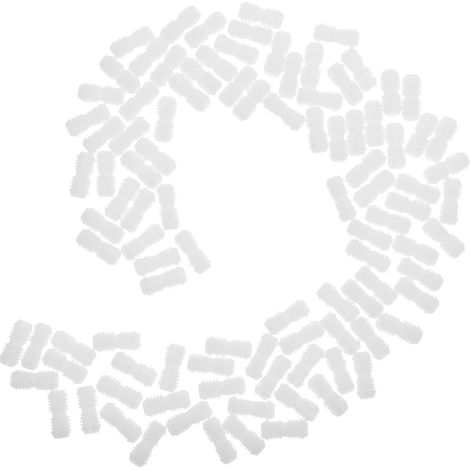 100 écrous invisibles en plastique à verrouillage pour connecteurs de meubles, panneaux et planches (1/5)