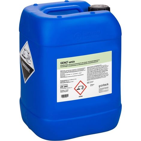 Grünbeck Dosierchemikal Geno-amin, flüssiges Dosiermittel für Dampf- und Kondensatsysteme, 20kg, 170008