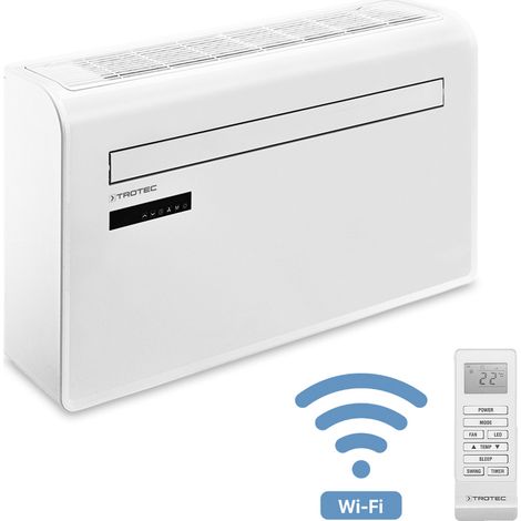 Trotec – Climatiseur mural réversible 2,6 kW – Chauffage et WiFi – Pour surfaces jusqu'à 34 m² – Classe énergétique A – Débit air 500 m³/h (1/5)