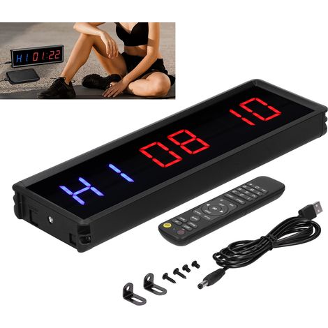 1,5-Zoll-LED-Multifunktions-Trainingstimer für segmentiertes Fitnessstudio-Training (1/5)