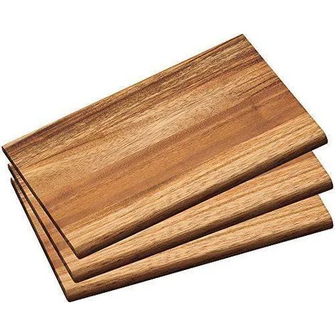 Juego de 3 tablas de madera de acacia (1/2)
