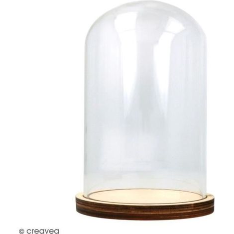 Cloche en verre - ARTEMIO - 9 x 14 cm - Protection élégante - Durable - Mixte (1/2)