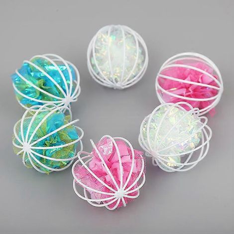 1 jouet interactif pour chat : balle à gratter, jouet simulant une souris ou un rat, cage en papier colorée pour chatons, accessoires pour animaux de compagnie