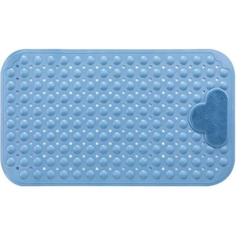 Tapis de douche antidérapant - JIAZHA - 80 x 50 cm - TPE - Ventouses Lavable en machine (1/5)