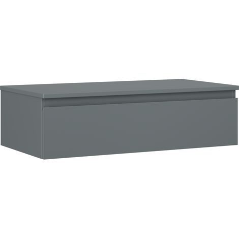 Mexen Orio Badschrank unter dem Waschbecken 90 cm mit Platte, 1 Schublade, Graphit matt - 91A10-09023-1-BFC66 (1/5)