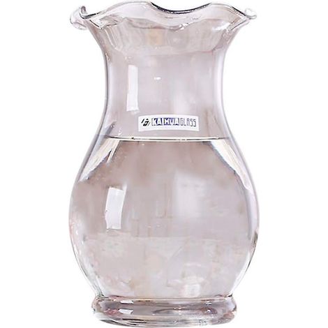 Petit vase en verre gris, style moderne, idéal pour la table, les fleurs et les plantes. Dimensions : 15 x 10,5 cm. Décoration de jardin. (1/5)