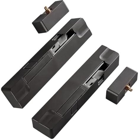 Ferme Porte, 2 Pièces Ferme-Porte Automatique Robuste Sans Perage avec Capacité de Charge de 80Kg Ferme Porte avec Bras de Suspension Réglable pour un Jeu de 7 à 17 mm pour Portes D'entrée Standard (1/5)