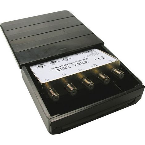 1PZ AMPLIFICATORE PER ANTENNE TV DA ESTERNO - 3 IN/ 2 OUT