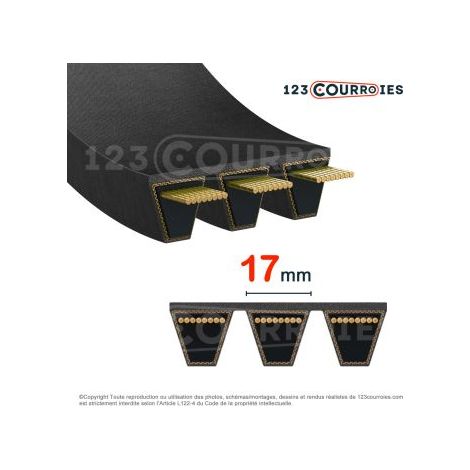 Courroie Optibelt KB Kraftband 4-B187