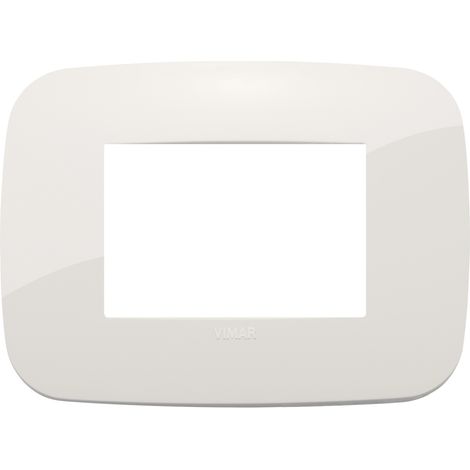 Placca Vimar Arkè Round 3 moduli avorio tecnopolimero 19683.83