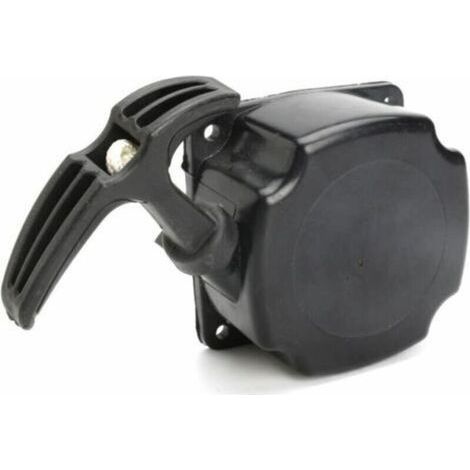 Rückstoßstarter + Zugplatte für Freischneider, Rasentrimmer, Gartenschere, Trimmer, Schwarz, 1-teilig, Lochabstand 67 mm F (1/4)