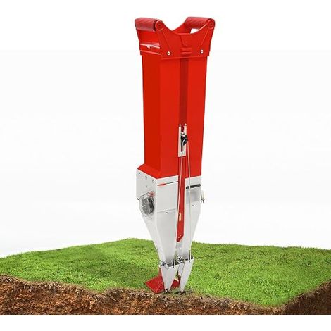 Semoir manuel portable 2 en 1 avec 5 formes, 1 à 3 graines - Quantité de semis réglable - Épandeur de plantes à double tonneau - Applicateur pour engrais pour légumes et légumes (1/5)