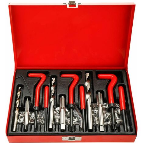 Kit di riparazione filettature Helicoil da 88 pezzi per motori auto M6/8/10 (1/5)