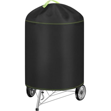 VDISRR Housse Barbecue Exterieur Rond, 420D Oxford Bache Barbecue Exterieur Protection Ø77 x 90 cm, Anti-Vent/Solei/l'eau, Bache Barbecue Housse De Protection pour Weber 57 cm (1/5)