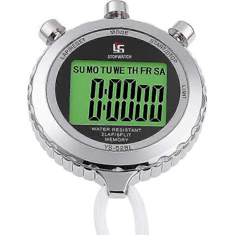 Chronomètre silencieux avec éclairage, précision de 0,01 s, chronomètre de sport avec compte à rebours précis. (1/4)