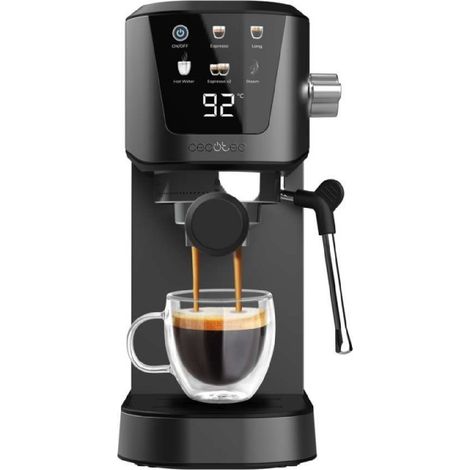 Cecotec Machine à expresso et cappuccino Cafelizzia 20 Touch. 1 350 W, 20 bars, écran tactile, vaporisateur