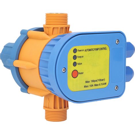 Modèle orange et bleu, pompe à eau étanche réglable 1,5 bar-2,2 bar avec interrupteur de contrôle de pression automatique, 110 V-120 V. (1/5)
