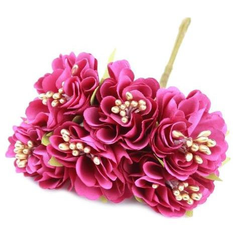 TOPPING DE FLEURS TISSÉES MINI pour la décoration de chapeaux - Produit haute qualité (1/5)