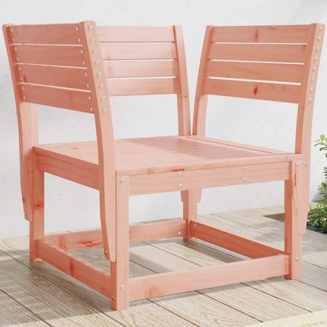 Chaise de Jardin en Bois de Douglas Massif Fauteuil d'Extérieur Modulable Naturel 83 x 73 x 78 cm - PANGIVO (1/5)